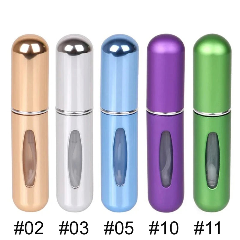 The Venturio 5ml Travel Perfume Bottle; Refillable Atomizer for Handbag & Pocket
