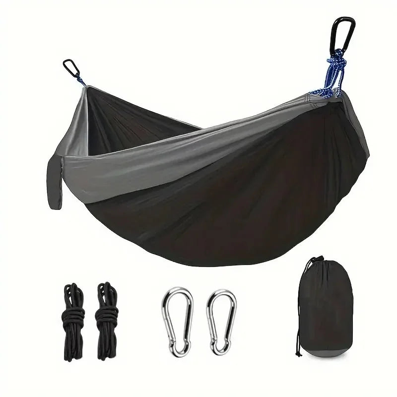 The Venturio Single Camping Hammock: Portable & Breathable Parachute Nylon