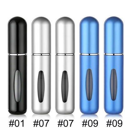The Venturio 5ml Travel Perfume Bottle; Refillable Atomizer for Handbag & Pocket