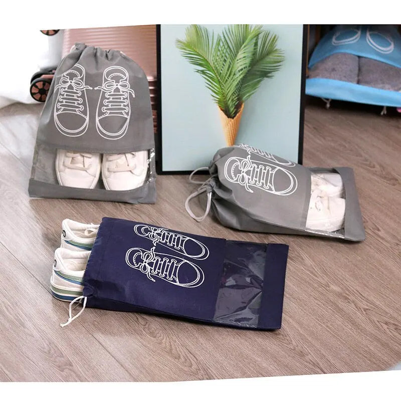 The Venturio Waterproof Shoe Bags for Travel – Set of 5, Large Capacity Organizer