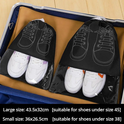 The Venturio Waterproof Shoe Bags for Travel – Set of 5, Large Capacity Organizer