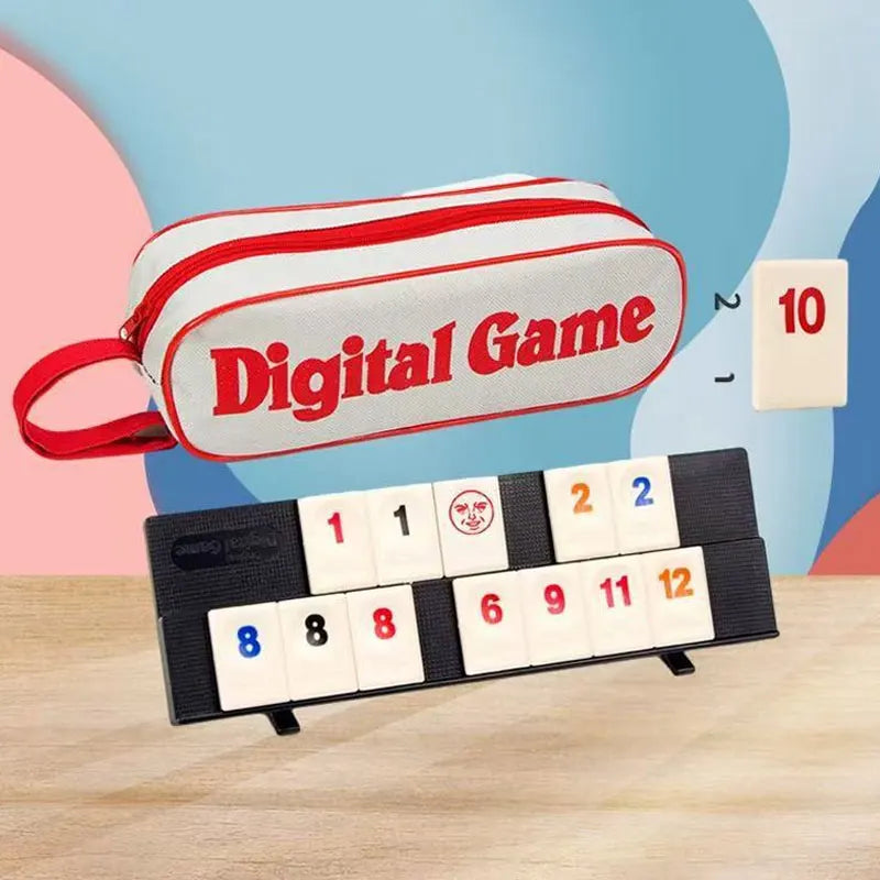 Travel Rummy Set, Rummikub, Rummybrix, Mahjong - Casual Party, Table Games, Pull Games, Chess, Number Pairing Game, Travel Game