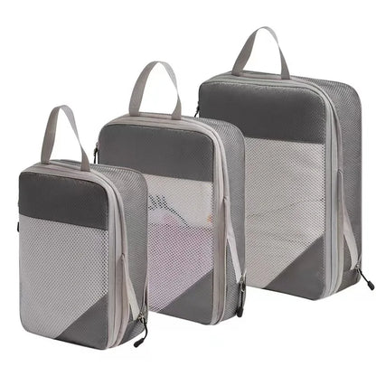 Compression Packing Cubes for Travel; Expandable Lightweight Packing Organizers for Suitcases