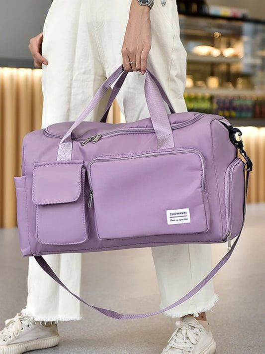 The Venturio Overnight Travel Bag: Wet/Dry Separated Tote with Shoe Pocket