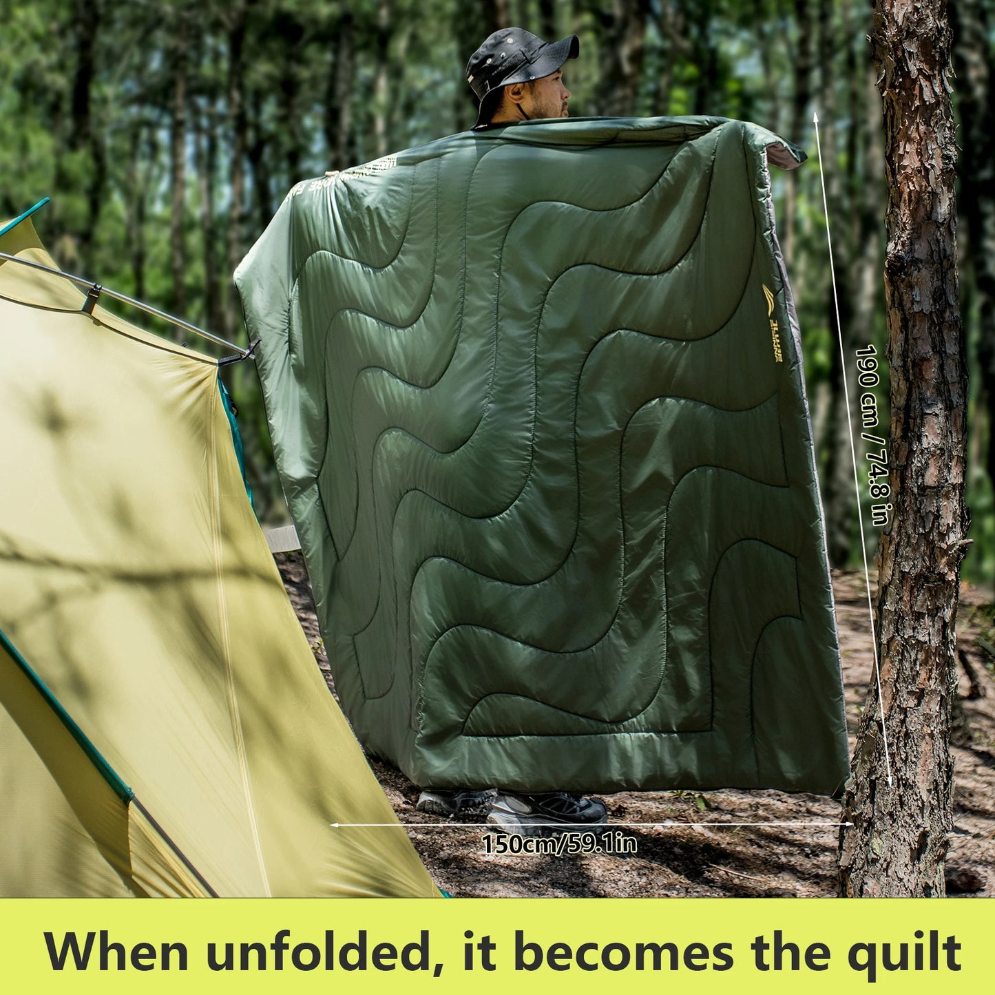 The Venturio Lightweight Sleeping Bag: Compact Summer Bag for Hiking & Travel