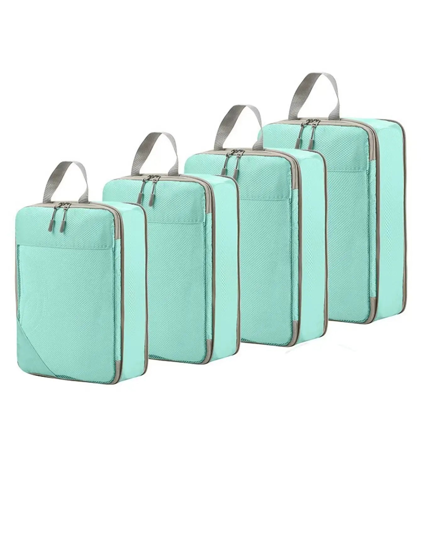 Compression Packing Cubes for Travel; Expandable Lightweight Packing Organizers for Suitcases