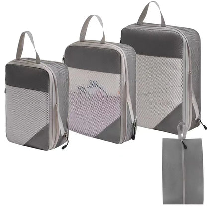 Compression Packing Cubes for Travel; Expandable Lightweight Packing Organizers for Suitcases