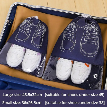 The Venturio Waterproof Shoe Bags for Travel – Set of 5, Large Capacity Organizer