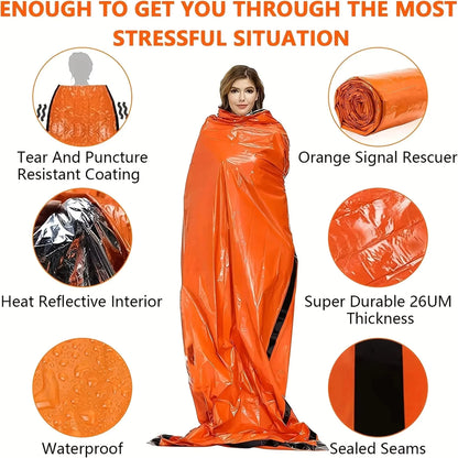 Thermal Mylar Bivy Bag: Waterproof Survival Sleeping Bag for Emergencies
