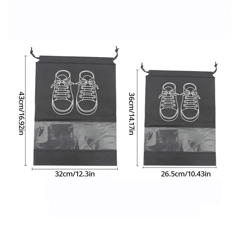 The Venturio Waterproof Shoe Bags for Travel – Set of 5, Large Capacity Organizer