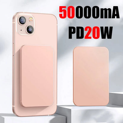 Magnetic Wireless Power Bank; Fast Charging Portable Battery