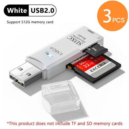 2-in-1 USB 3.0 Card Reader; Fast, Compact & Travel-Ready Data Access