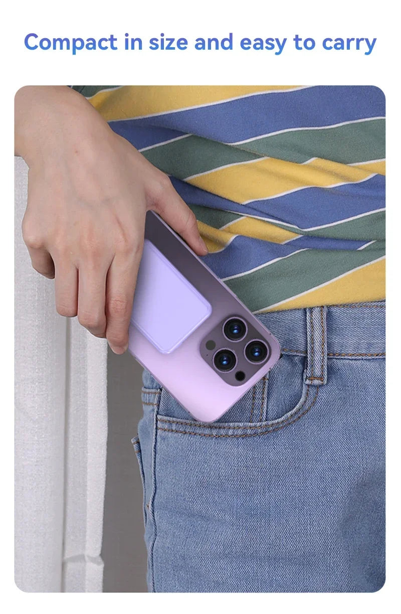 Magnetic Wireless Power Bank; Fast Charging Portable Battery