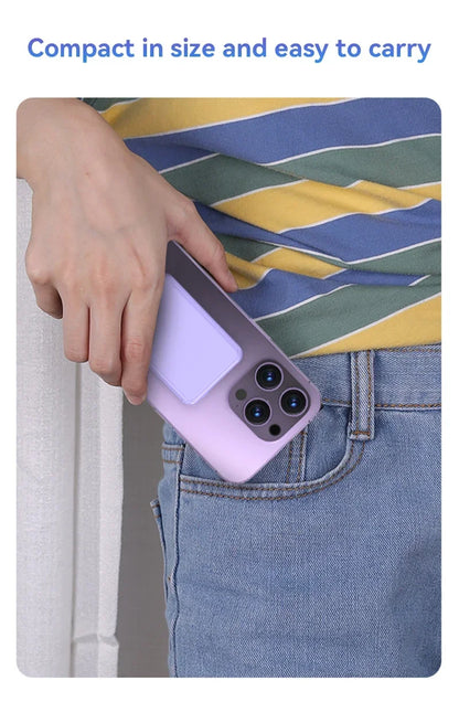 Magnetic Wireless Power Bank; Fast Charging Portable Battery