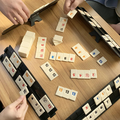 Travel Rummy Set, Rummikub, Rummybrix, Mahjong - Casual Party, Table Games, Pull Games, Chess, Number Pairing Game, Travel Game