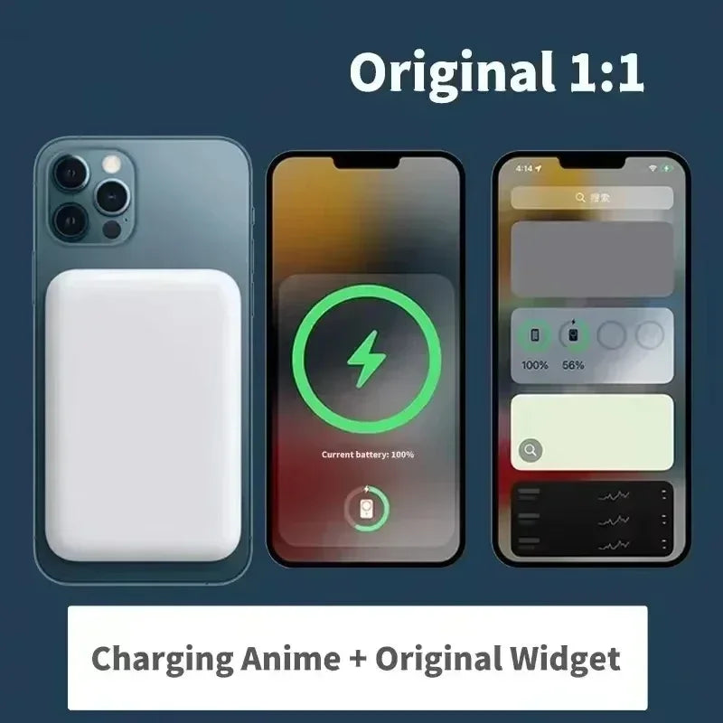 Magnetic Wireless Power Bank; Fast Charging Portable Battery