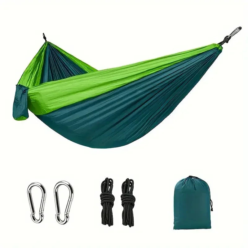 The Venturio Single Camping Hammock: Portable & Breathable Parachute Nylon