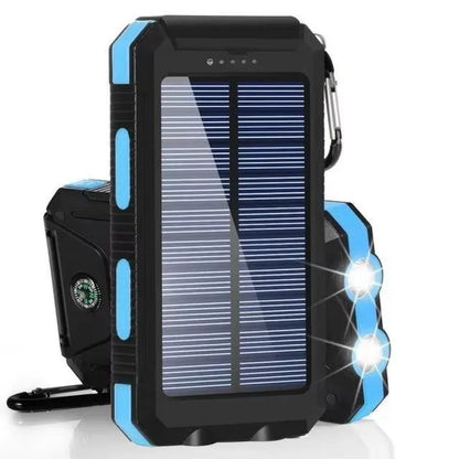 The Venturio 80000mAh Solar Power Bank – Outdoor Charger with Compass & LED