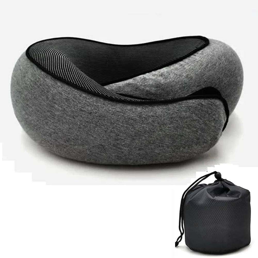 The Venturio Memory Foam Travel Pillow – Snail Design for Head & Neck Support