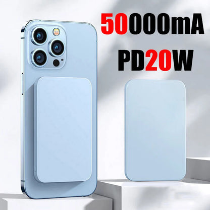 Magnetic Wireless Power Bank; Fast Charging Portable Battery