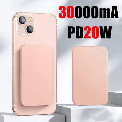 Magnetic Wireless Power Bank; Fast Charging Portable Battery