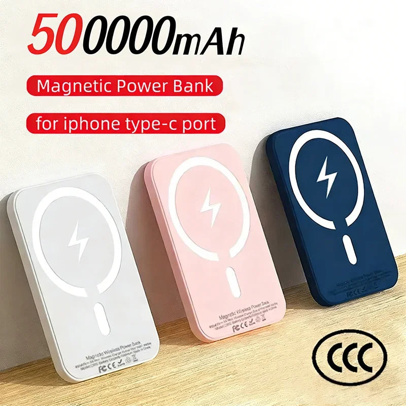 Magnetic Wireless Power Bank; Fast Charging Portable Battery