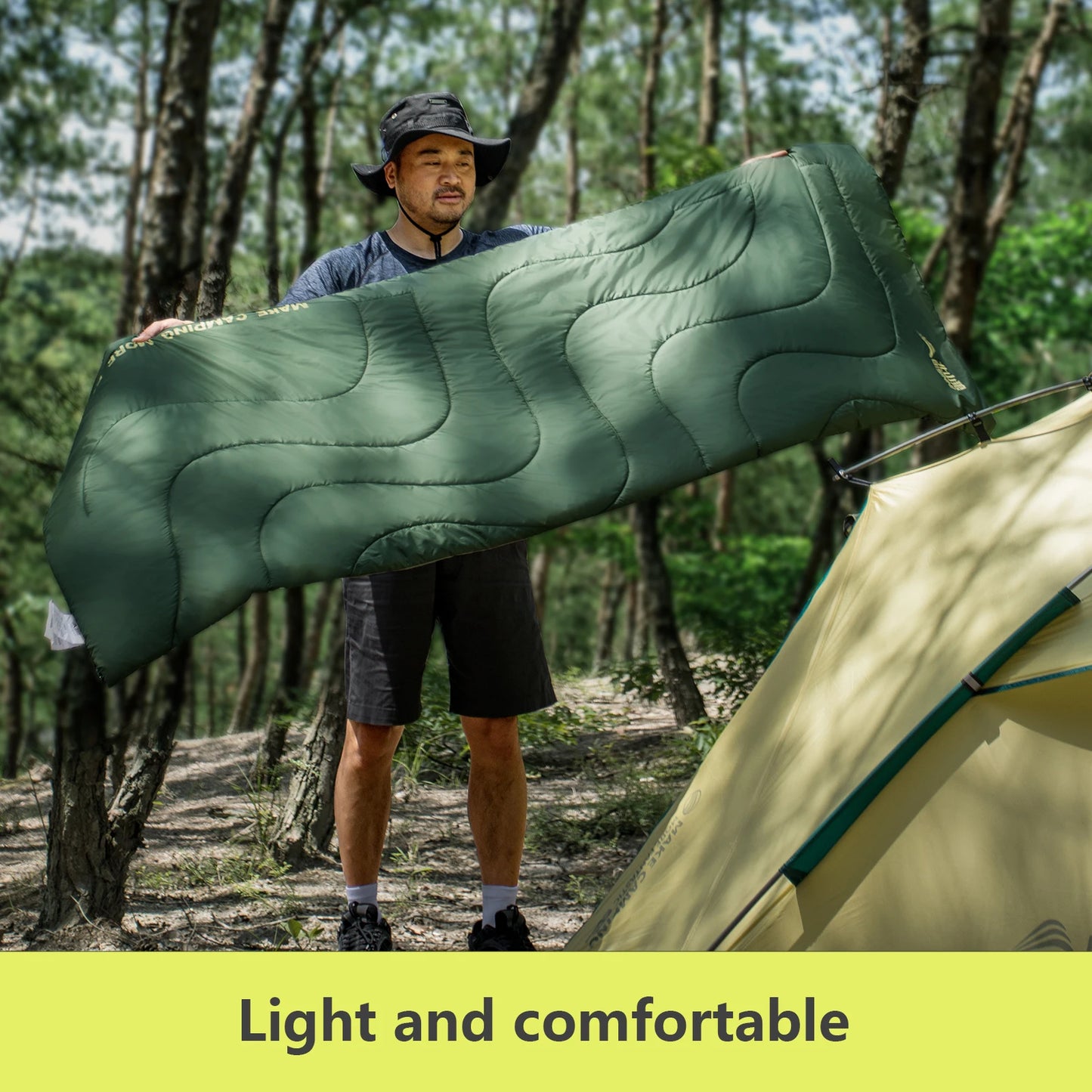 The Venturio Lightweight Sleeping Bag: Compact Summer Bag for Hiking & Travel