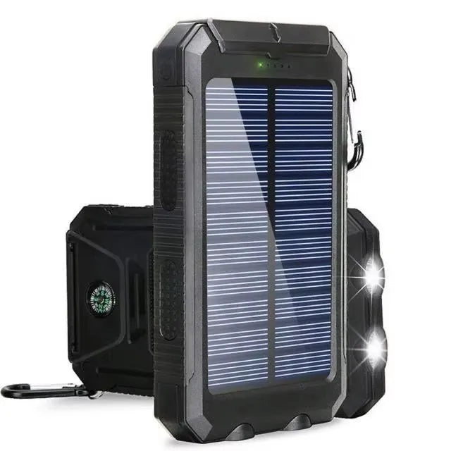 The Venturio 80000mAh Solar Power Bank – Outdoor Charger with Compass & LED