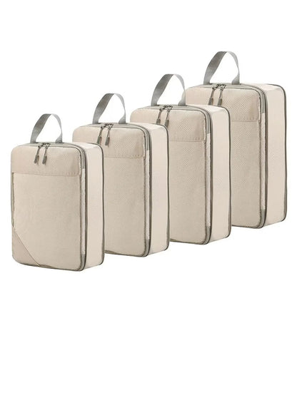 Compression Packing Cubes for Travel; Expandable Lightweight Packing Organizers for Suitcases