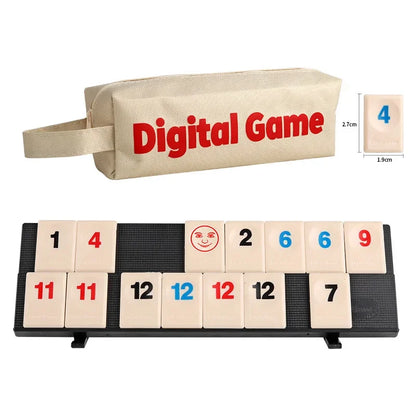 Travel Rummy Set, Rummikub, Rummybrix, Mahjong - Casual Party, Table Games, Pull Games, Chess, Number Pairing Game, Travel Game