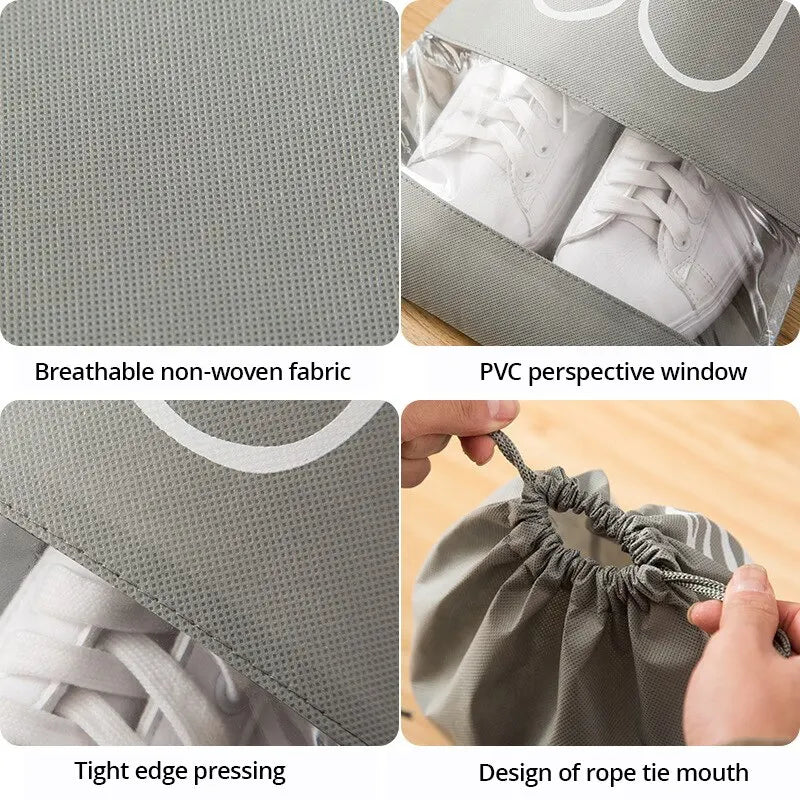 The Venturio Waterproof Shoe Bags for Travel – Set of 5, Large Capacity Organizer