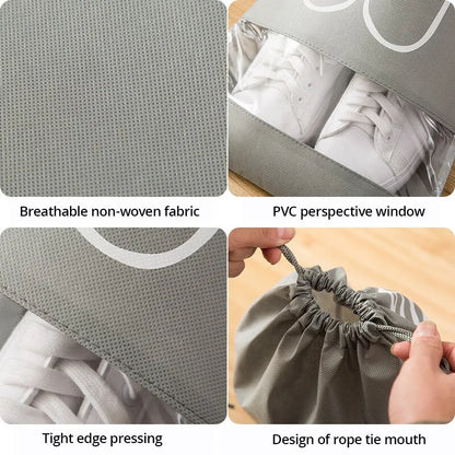 The Venturio Waterproof Shoe Bags for Travel – Set of 5, Large Capacity Organizer