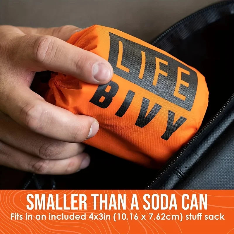 Thermal Mylar Bivy Bag: Waterproof Survival Sleeping Bag for Emergencies