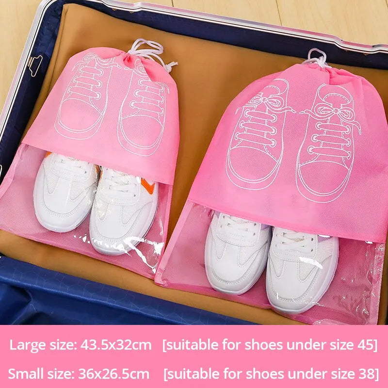The Venturio Waterproof Shoe Bags for Travel – Set of 5, Large Capacity Organizer
