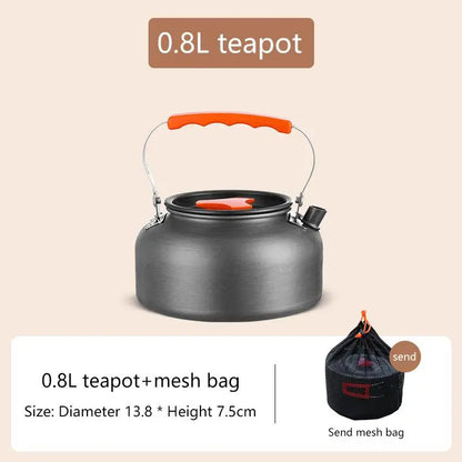 Aluminum Camping Cook Set: Non-Stick Portable Cookware for Hiking