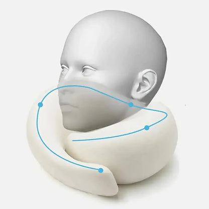 The Venturio Memory Foam Travel Pillow – Snail Design for Head & Neck Support