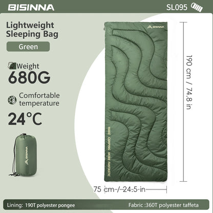 The Venturio Lightweight Sleeping Bag: Compact Summer Bag for Hiking & Travel