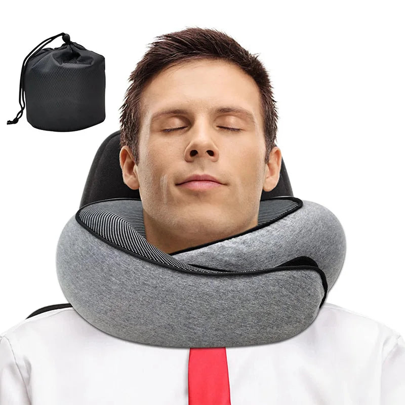The Venturio Memory Foam Travel Pillow – Snail Design for Head & Neck Support