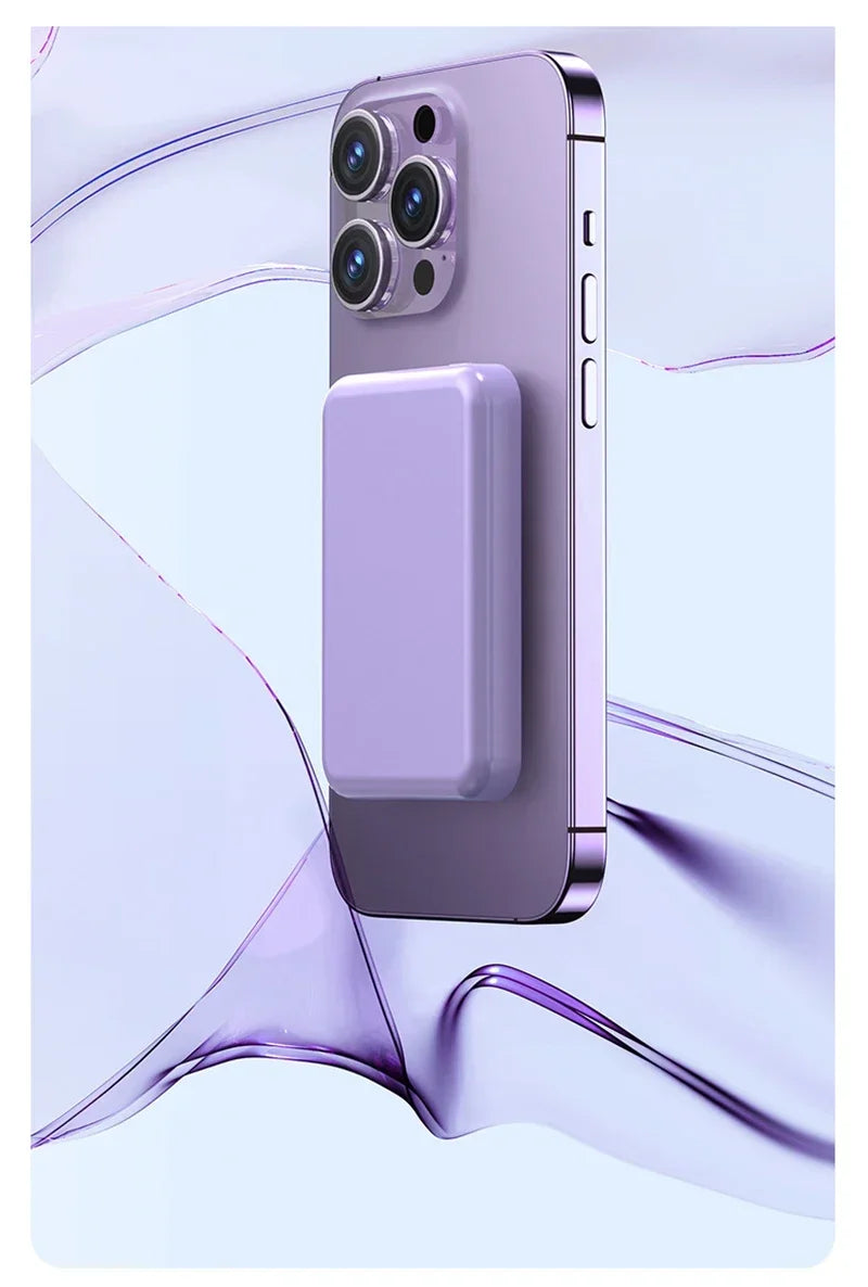 Magnetic Wireless Power Bank; Fast Charging Portable Battery