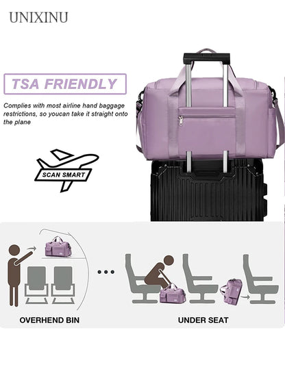 Carry-On Travel Bag; Elegant, Practical & Designed to Move With You