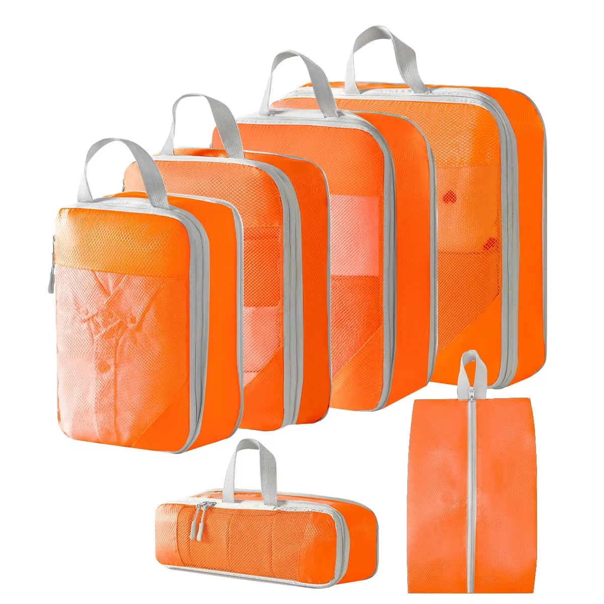 Compression Packing Cubes for Travel; Expandable Lightweight Packing Organizers for Suitcases