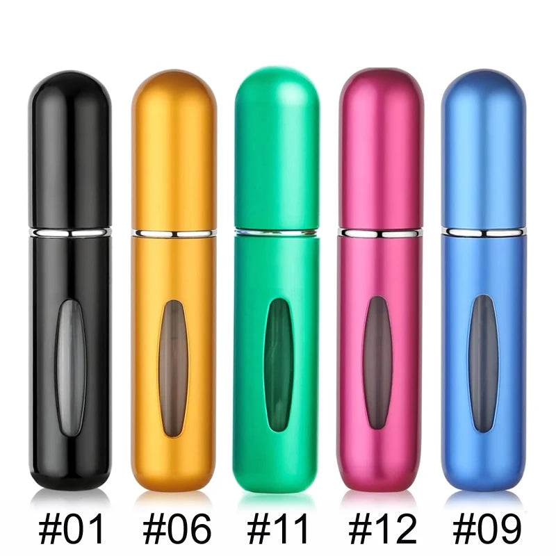 The Venturio 5ml Travel Perfume Bottle; Refillable Atomizer for Handbag & Pocket