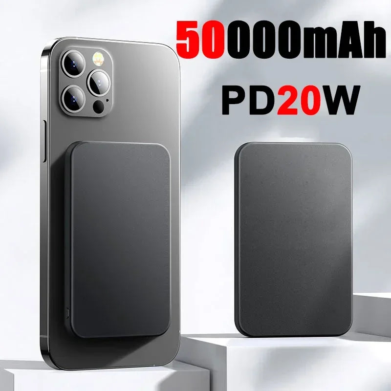 Magnetic Wireless Power Bank; Fast Charging Portable Battery