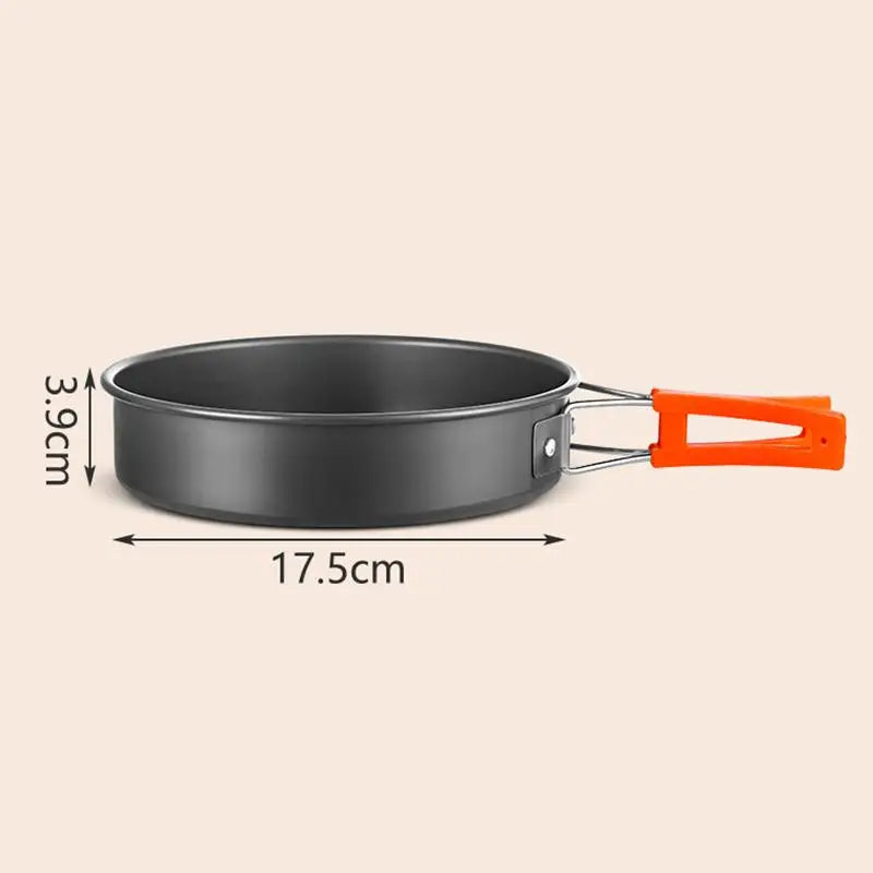 Aluminum Camping Cook Set: Non-Stick Portable Cookware for Hiking