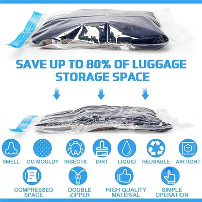 Travel Compression Bags; Pack More, Travel Smarter
