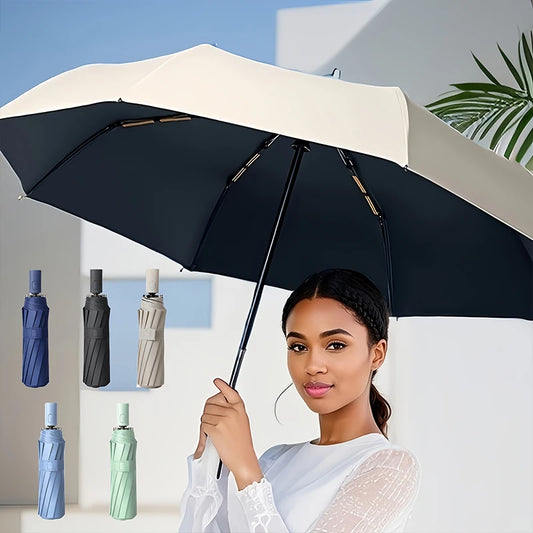 The Venturio Heavy Duty Windproof Umbrella – Auto Open/Close, Compact for Travel