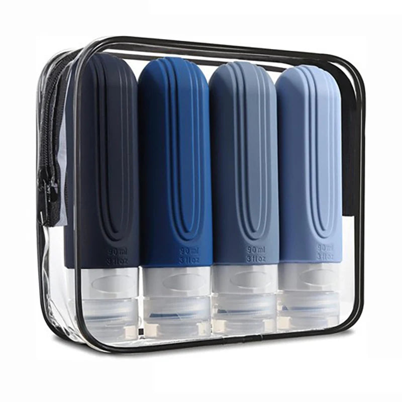 The Venturio Travel Bottles for Toiletries: 100ml Leak-Proof Refillable Set