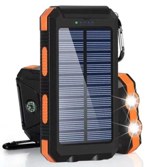 The Venturio 80000mAh Solar Power Bank – Outdoor Charger with Compass & LED
