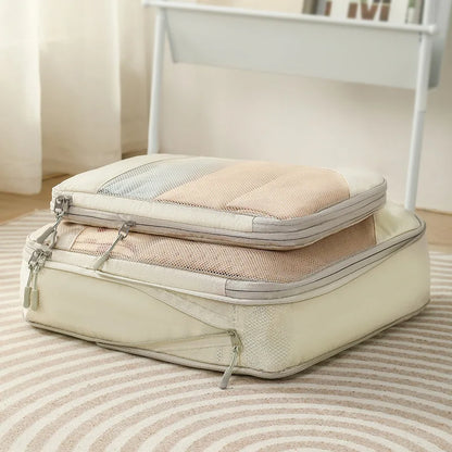 Compression Packing Cubes for Travel; Expandable Lightweight Packing Organizers for Suitcases