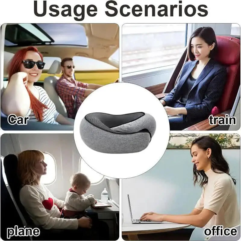 The Venturio Memory Foam Travel Pillow – Snail Design for Head & Neck Support